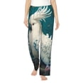 thumbnail image 1 of Salouo Tropical Parrot Floral Artwork Print Women's Pajama Pants Casual Loose Sweatpants PJs Flowy Pants Drawstring Palazzo for Women Wide Leg Pants Lounge Pajama -XX-Large, 1 of 8