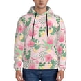 thumbnail image 1 of Salouo Tropical Pitaya Pattern Men's Fall Hoodie Sweatshirt,Sport Hoodie with Pockets for Men Pullover Casual Hooded Sweatshirt-Small, 1 of 7