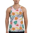 thumbnail image 1 of Salouo Tropical Plants for Men's Tank Tops,Sleeveless Muscle Shirts for Men Quick Dry Workout Tank Top Gym Muscle Tee Fitness Bodybuilding Sleeveless T Shirt-4X-Large, 1 of 7