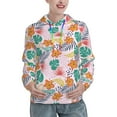 thumbnail image 1 of Salouo Tropical Plants Pattern Hoodie Sweatshirts for Women, Autumn Pullover Hoodie Workout Sweat Women's Long Sleeve Preppy Sweatshirts-Small, 1 of 7