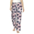 thumbnail image 1 of Salouo Tropics Palm Trees Print Women's Pajama Pants Casual Loose Sweatpants PJs Flowy Pants Drawstring Palazzo for Women Wide Leg Pants Lounge Pajama -X-Large, 1 of 8