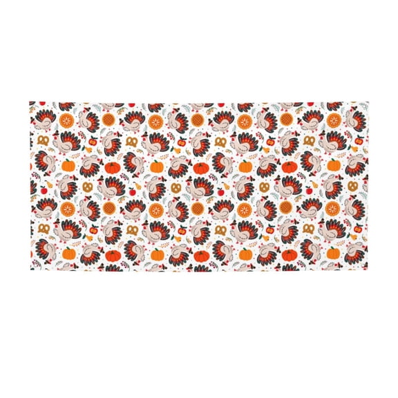 Salouo Turkey And Thanksgiving2 Pattern Holiday Banner Outside Party Decoration Banner (1PC) Festival Supplies Fit for Birthday Parties & Celebrations & Chrismas-Small