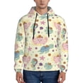 thumbnail image 1 of Salouo Turtle Crab Sea Horse Pattern Men's Fall Hoodie Sweatshirt,Sport Hoodie with Pockets for Men Pullover Casual Hooded Sweatshirt-XX-Large, 1 of 7