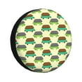 Salouo Turtle On Skateboard Print Spare Tire Cover 1417 inch Spare
