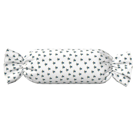 Salouo Turtle Pattern Cute Bolster Pillow,Cylindrical Pillow Long Pillow for Bed Round Side Pillow for Knee/Leg/Neck ,- Length 24.4" x 9.8" Diameter