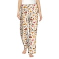 thumbnail image 1 of Salouo UAE Travel1 Print Women's Pajama Pants Casual Loose Sweatpants PJs Flowy Pants Drawstring Palazzo for Women Wide Leg Pants Lounge Pajama -Large, 1 of 8