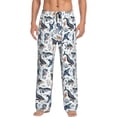 thumbnail image 1 of Salouo Underwater Animals 1 Print Pajama Pants for Men, Lounge Pants Elastic Waistband Casual Men's sleepwear Loungewear Sleep Pajama Pant -XX-Large, 1 of 7
