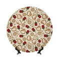 thumbnail image 1 of Salouo Valentine'S Day Rose Pattern Bone China Decorative Plate,Holiday Decor Decorative Ceramic Plates with Stand Elegant Home DéCor for Hallway/Living Room/Bedroom-8in, 1 of 6