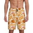 thumbnail image 1 of Salouo Various Bread Pattern Men's Sleep Pajama Shorts,Pajama Bottoms Elastic Waistband Sleep Pajama Short PJ Shorts for Men -XX-Large, 1 of 6