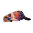 thumbnail image 1 of Salouo Vibrant Hummingbird Watercolor Art Pattern Sport Sun Visor Hats,1-Piece of Adult Sunscreen Visor Cap Adjustable Sun Hat for Outdoor Activities Fits for Women and Men (One Size), 1 of 6