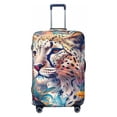 thumbnail image 1 of Salouo Vibrant Leopard In Flowers Pattern Travel Dust-proof Suitcase Cover, Softside Suitcase Protector Luggage Cover Protector for 18-32inch ,Not Included Suitcase, 1 of 8