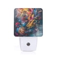 thumbnail image 1 of Salouo Vibrant Rooster Painting for Night Lights Plug into Wall 1 Pack, 0.5W Plug in Night Light with Dusk-to-Dawn Light Sensor LED Nightlight for Bathroom, Adult, Hallway-US, 1 of 7