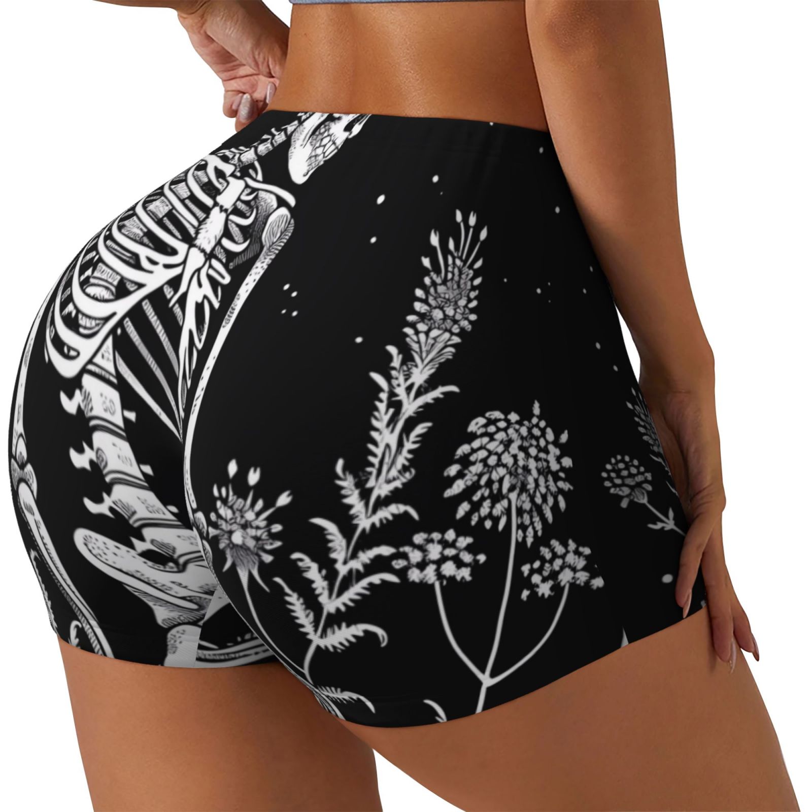 Sugar Skull Print Women's Shorts