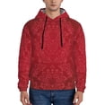 thumbnail image 1 of Salouo Vintage Burgundy Pattern Men's Fall Hoodie Sweatshirt,Sport Hoodie with Pockets for Men Pullover Casual Hooded Sweatshirt-XX-Large, 1 of 7