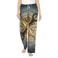 thumbnail image 1 of Salouo Vintage Compass Print Women's Pajama Pants Casual Loose Sweatpants PJs Flowy Pants Drawstring Palazzo for Women Wide Leg Pants Lounge Pajama -Medium, 1 of 8