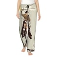 thumbnail image 1 of Salouo Vintage Cowboy Riding Horse Print Women's Pajama Pants Casual Loose Sweatpants PJs Flowy Pants Drawstring Palazzo for Women Wide Leg Pants Lounge Pajama -Large, 1 of 8