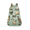 Salouo Vintage Farm Animals Print Baby Sleep Sack Wearable Blanket for