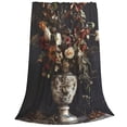 thumbnail image 1 of Salouo Vintage Floral Vase A Print Bed Blankets,Flannel Blanket Comfortable Air Conditioning Blanket Lightweight Blanket for Sofa Bed Travel & Couch -50"x40", 1 of 8