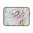 Salouo Vintage Rose Pattern Laptop Sleeve Case, Laptop Cover Briefcase