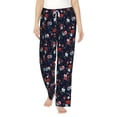 thumbnail image 1 of Salouo Vintage Rose Print Women's Pajama Pants Casual Loose Sweatpants PJs Flowy Pants Drawstring Palazzo for Women Wide Leg Pants Lounge Pajama -Small, 1 of 8