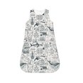 Salouo Vintage Sailboats Print Baby Sleep Sack Wearable Blanket for
