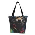 thumbnail image 1 of Salouo Vintage Wolf Warrior for Shoppers Tote for Women Foldable Handbags with Big Capacity Casual One-Shoulder Shopping Bag Hobo Bags Fit for Office/Shopping/Park, 1 of 6