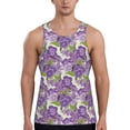 thumbnail image 1 of Salouo Violets Flowers for Men's Tank Tops,Sleeveless Muscle Shirts for Men Quick Dry Workout Tank Top Gym Muscle Tee Fitness Bodybuilding Sleeveless T Shirt-X-Large, 1 of 7