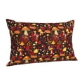 thumbnail image 1 of Salouo Warm Plants and Mushrooms Pattern Pillow Cases,1PC Pillow Covers with Envelope Closure Decorative Pillow Case for Bed Couch,Pillows Not Included-20"x30", 1 of 6