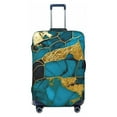 thumbnail image 1 of Salouo Watercolor Blue Marbled Pattern Travel Dust-proof Suitcase Cover, Softside Suitcase Protector Luggage Cover Protector for 18-32inch ,Not Included Suitcase, 1 of 8