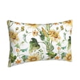 thumbnail image 1 of Salouo Watercolor Bright Sunflowers Print Print Pillow Case Cover,Wrinkle-Free Bed Pillow Cover Pack of 1 Home Decor Fade-Resistant and Stain-Resistant ,Pillows Not Included -14"x20", 1 of 8