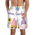 thumbnail image 1 of Salouo Watercolor Gnome Garden Pattern Swim Trunks for Men,Men's Hawaiian Bathing Suit Swimsuits Quick Dry Swimming Board Shorts Beach Shorts with Pockets-Medium, 1 of 6