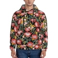 thumbnail image 1 of Salouo Watercolor Red Wildflowers Pattern Men's Fall Hoodie Sweatshirt,Sport Hoodie with Pockets for Men Pullover Casual Hooded Sweatshirt-4X-Large, 1 of 7