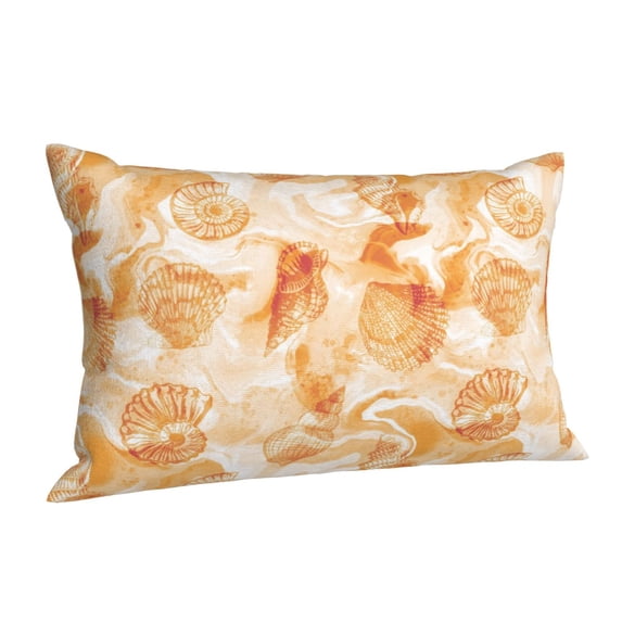 Salouo Watercolor Sea Shells Pattern Pillow Cases,1PC Pillow Covers with Envelope Closure Decorative Pillow Case for Bed Couch,Pillows Not Included-16"x24"
