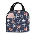 thumbnail image 1 of Salouo Watercolor Stars for Unisex Lunch Bag Leakproof Lunch Tote Large Capacity Reusable Insulated Lunch Box Cooler Lunch Container for Work/Office/Picnic/Travel-Black, 1 of 8