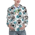 thumbnail image 1 of Salouo Watercolor Sunflower Pattern Hoodie Sweatshirts for Women, Autumn Pullover Hoodie Workout Sweat Women's Long Sleeve Preppy Sweatshirts-Medium, 1 of 7