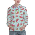 thumbnail image 1 of Salouo Watermelon Pattern Hoodie Sweatshirts for Women, Autumn Pullover Hoodie Workout Sweat Women's Long Sleeve Preppy Sweatshirts-Medium, 1 of 7