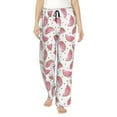 thumbnail image 1 of Salouo Watermelon Print Women's Pajama Pants Casual Loose Sweatpants PJs Flowy Pants Drawstring Palazzo for Women Wide Leg Pants Lounge Pajama -X-Large, 1 of 8
