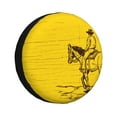 thumbnail image 1 of Salouo Western Desert Cowboy 1 Print Spare Tire Cover 14-17 inch Spare Tire Protector Universal Tough Tire Wheel Cover for Trailer SUV and Truck-15 inch, 1 of 6