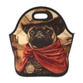 Salouo Western French Bulldog Cowboy for Lunch Tote,Lunch Bag Insulated