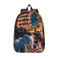 thumbnail image 1 of Salouo Whimsical Animal Spiral for Travel Backpack for Men Women,Casual Laptop Backpack Daypack Business Work Bag for Travel、Hiking、Weekend -Small, 1 of 5