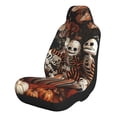 thumbnail image 1 of Salouo Whimsical Halloween Skeletons Pattern Car Seat Covers,Universal Car Seat Protectors Easy to Install Car Cover Car Accessories Auto/rucks/Van/SUV-2 PCS, 1 of 9