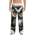 thumbnail image 1 of Salouo Whimsical Owl On Branch Print Pajama Pants for Men, Lounge Pants Elastic Waistband Casual Men's sleepwear Loungewear Sleep Pajama Pant -Medium, 1 of 7