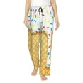 thumbnail image 1 of Salouo White Ice Cream Print Women's Pajama Pants Casual Loose Sweatpants PJs Flowy Pants Drawstring Palazzo for Women Wide Leg Pants Lounge Pajama -XX-Large, 1 of 8