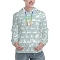 thumbnail image 1 of Salouo White Swan Pattern Hoodie Sweatshirts for Women, Autumn Pullover Hoodie Workout Sweat Women's Long Sleeve Preppy Sweatshirts-Large, 1 of 7