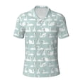 thumbnail image 1 of Salouo White Swan for Men's Short Sleeve Polo Shirts,Polo Shirts for Men Performance Short Sleeve Golf Shirt Athletic Casual Collared T-Shirt-Medium, 1 of 8
