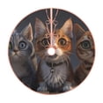 thumbnail image 1 of Salouo Wide Eyed Cartoon Cats Christmas Tree Skirt 36" Farmhouse Christmas Decorations Snowman Xmas Tree Skirt Tree Mat for Holiday Party Decor, 1 of 8