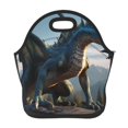 Salouo Wild Blue Cool Dragon for Lunch Tote,Lunch Bag Insulated Lunch