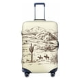 thumbnail image 1 of Salouo Wild West Desert With Cowboys Pattern Travel Dust-proof Suitcase Cover, Softside Suitcase Protector Luggage Cover Protector for 18-32inch ,Not Included Suitcase, 1 of 8
