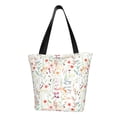 thumbnail image 1 of Salouo Wildflower Watercolor 4 for Shoppers Tote for Women Foldable Handbags with Big Capacity Casual One-Shoulder Shopping Bag Hobo Bags Fit for Office/Shopping/Park, 1 of 6