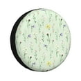 Salouo Wildflower Watercolor 5 Print Spare Tire Cover 1417 inch Spare